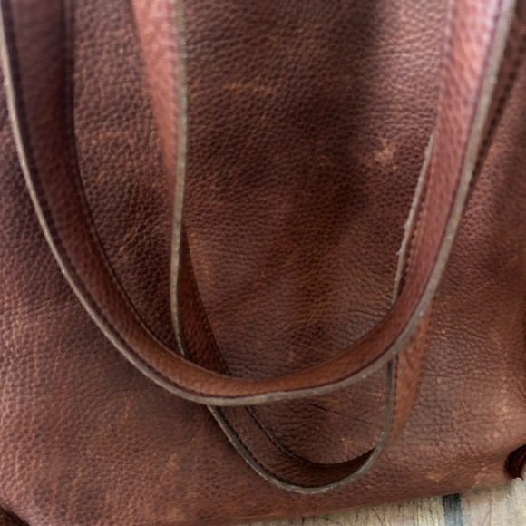 Duluth Trading Co Rich Brown Leather Tote - Picture 5 of 12